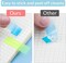 Transparent Sticky Notes (300 Sheets) with 400 Color Index Tabs - Waterproof Memo Pads for Office & School